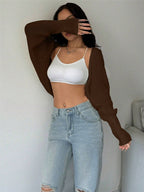 Loose Fit Knit Shrug Cardigan