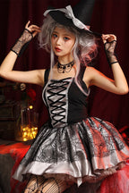 Strappy Witch Tail Dress Halloween Costume