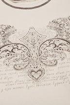 Contrast Stitch Graphic Vintage T-Shirt