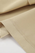 French Khaki Utility Trench Coat