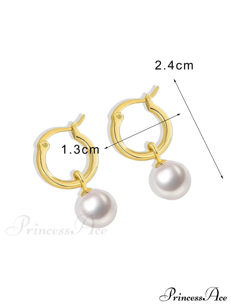 1pc Faux Pearl Drop Earrings