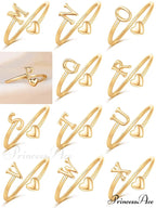 1pc Minimalist Style Heart Shaped Glittery Ring