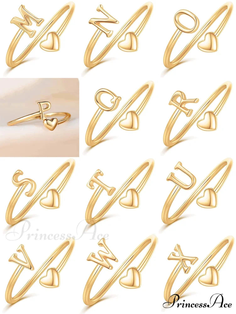 1pc Minimalist Style Heart Shaped Glittery Ring