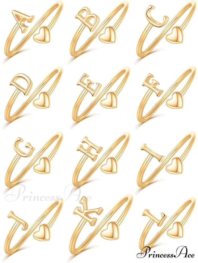 1pc Minimalist Style Heart Shaped Glittery Ring