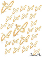 1pc Minimalist Style Heart Shaped Glittery Ring