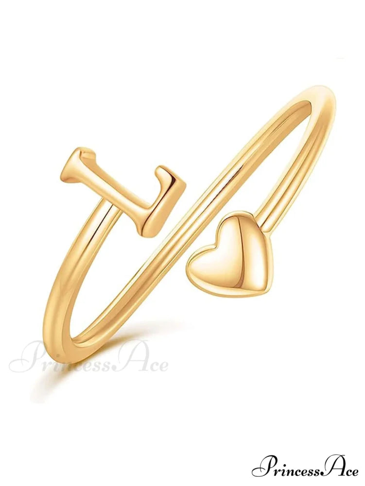 1pc Minimalist Style Heart Shaped Glittery Ring