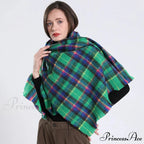 2022 Stylish Tartan Cashmere Scarf