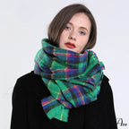 2022 Stylish Tartan Cashmere Scarf
