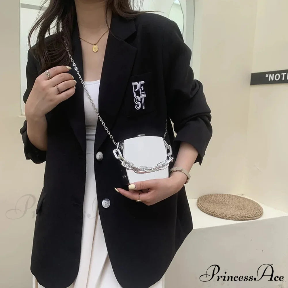 2022 Trend Designer PVC Container Clutch Purse