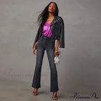 2024 High Stretch Flare Women Boot Cut Fashion Slim Denim Flare Pants Autumn Winter Casual Ladies Trousers S-2XL Jean