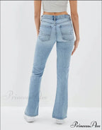 2024 New Slit Slim Flare Women's High Waist Fashion Flared Pants Streetwear Jean