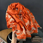 2024 New Year's Crimson Cashmere Scarf
