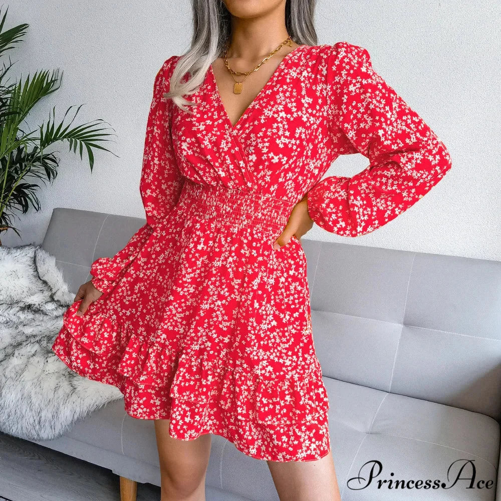 2024 Spring/summer New Chiffon Female Ropa De Mujer Barata Y Env铆o Gratis Ofertas for Women Floral Dress