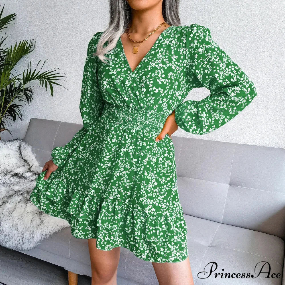 2024 Spring/summer New Chiffon Female Ropa De Mujer Barata Y Env铆o Gratis Ofertas for Women Floral Dress