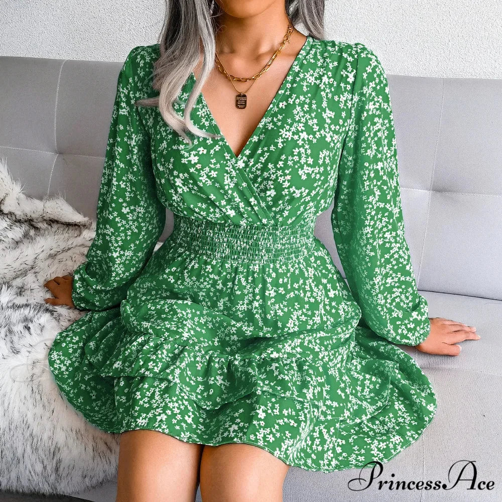 2024 Spring/summer New Chiffon Female Ropa De Mujer Barata Y Env铆o Gratis Ofertas for Women Floral Dress