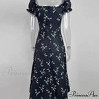 2024 Summer New Fashion Slit SlimMIDI Long Plus Size Dress Floral Dress