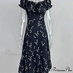 2024 Summer New Fashion Slit SlimMIDI Long Plus Size Dress Floral Dress