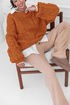 Vintage Chunky Knit Cable Sweater