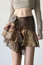 Wasteland Lace Asymmetrical Skirt