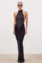 Sexy Halloween Lace Patchwork Sheath Dress