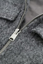 Street Style Tweed Crop Coat