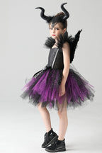 Maleficent Style Kid Halloween Costume