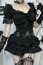 Punk Style High Waist Skirt