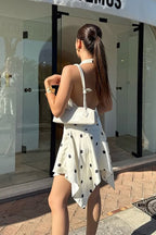 Halter C-Neck Backless A-Line Mini Dress