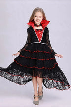 Gothic Vampire Dress Kid Halloween