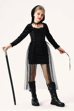 Dark Witch Dress Kid Halloween Costume