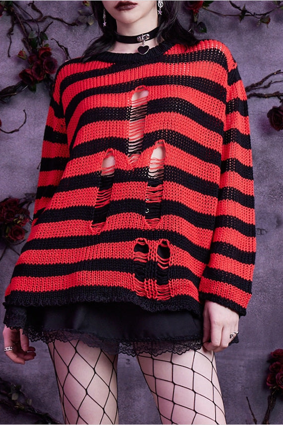 Hot Style Hollow Knit Halloween Sweater
