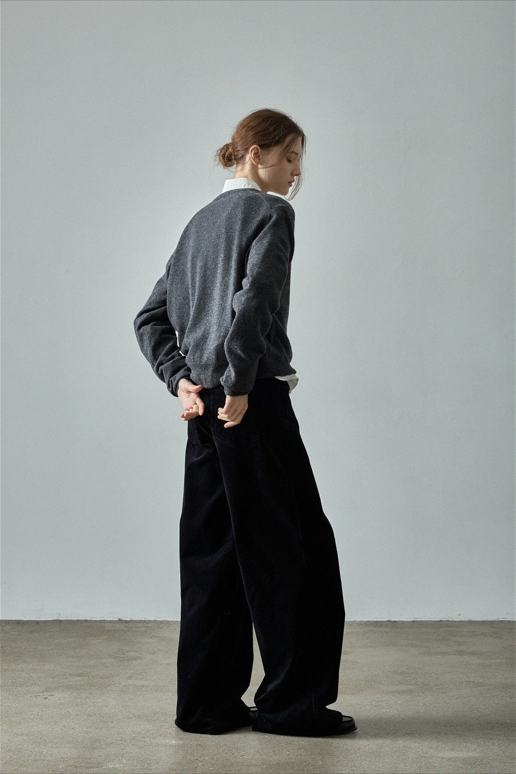 Corduroy High Waist Wide Leg Pants