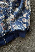 Gothic Full Pattern Printed Zipper Hoodie