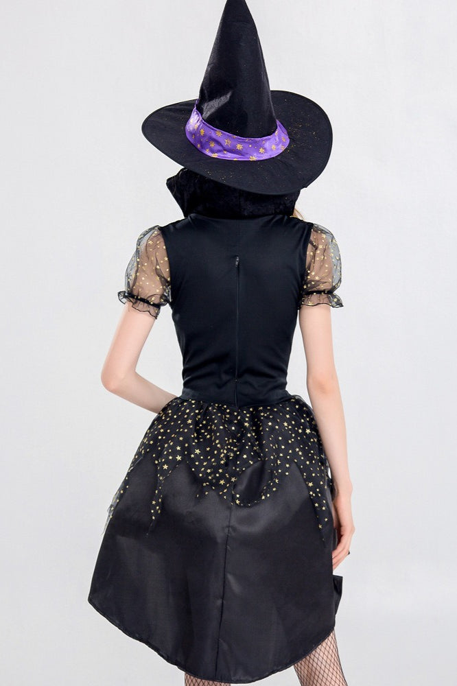 Velvet Witch Dress Halloween Costume