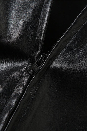 Trendy Cropped Moto Hoodie Coat