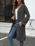 V-Neck Loose Knit Cardigan