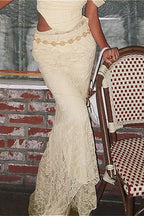 Low Rise Ruched Mermaid Skirt