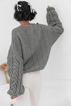 Vintage Chunky Knit Cable Sweater