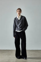 Corduroy High Waist Wide Leg Pants