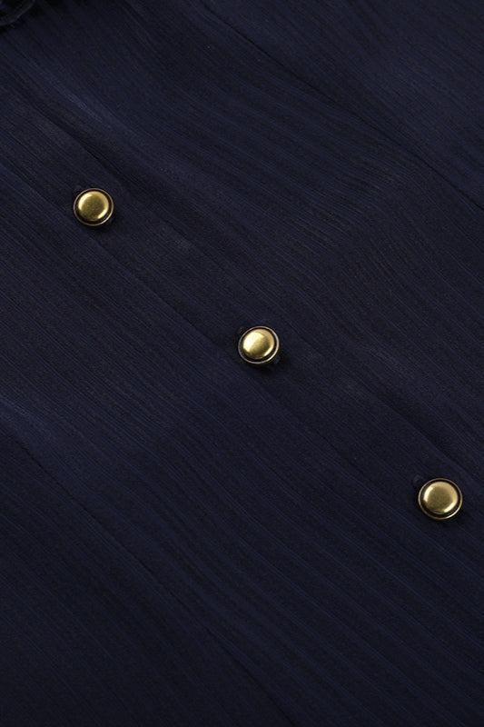 Gothic V-Neck Slim Fit Blouse