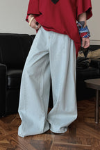 Deconstructed Flared Denim Jeans