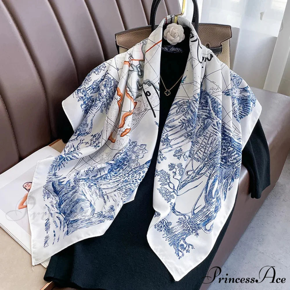 30 Shades Twill Silk Hijab Scarf