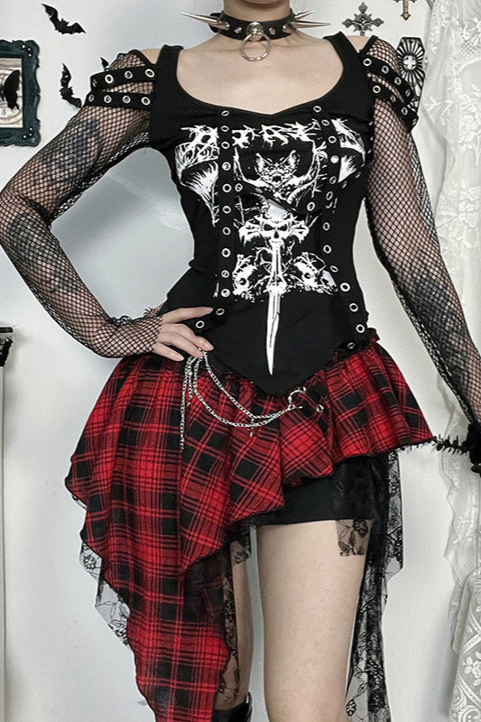 Sexy Street Style Mesh Knit Top