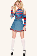 Evil Doll Circus Clown Halloween Costume