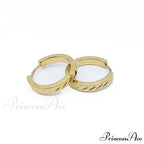 316L Stainless Steel Twist Pattern Hoop Earrings