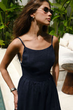 Strappy Tiered Maxi Boho Dress