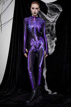 Gothic Street Print Long Sleeve Top Pants Two Pieces Set