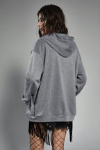 Street Style Eagle Graphic Hoodie