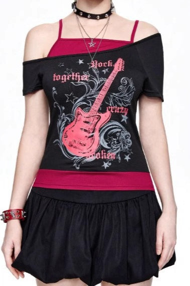 Gothic Print Fashion T-Shirt