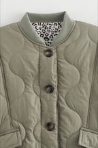 Army Green Relaxed Cotton Coat